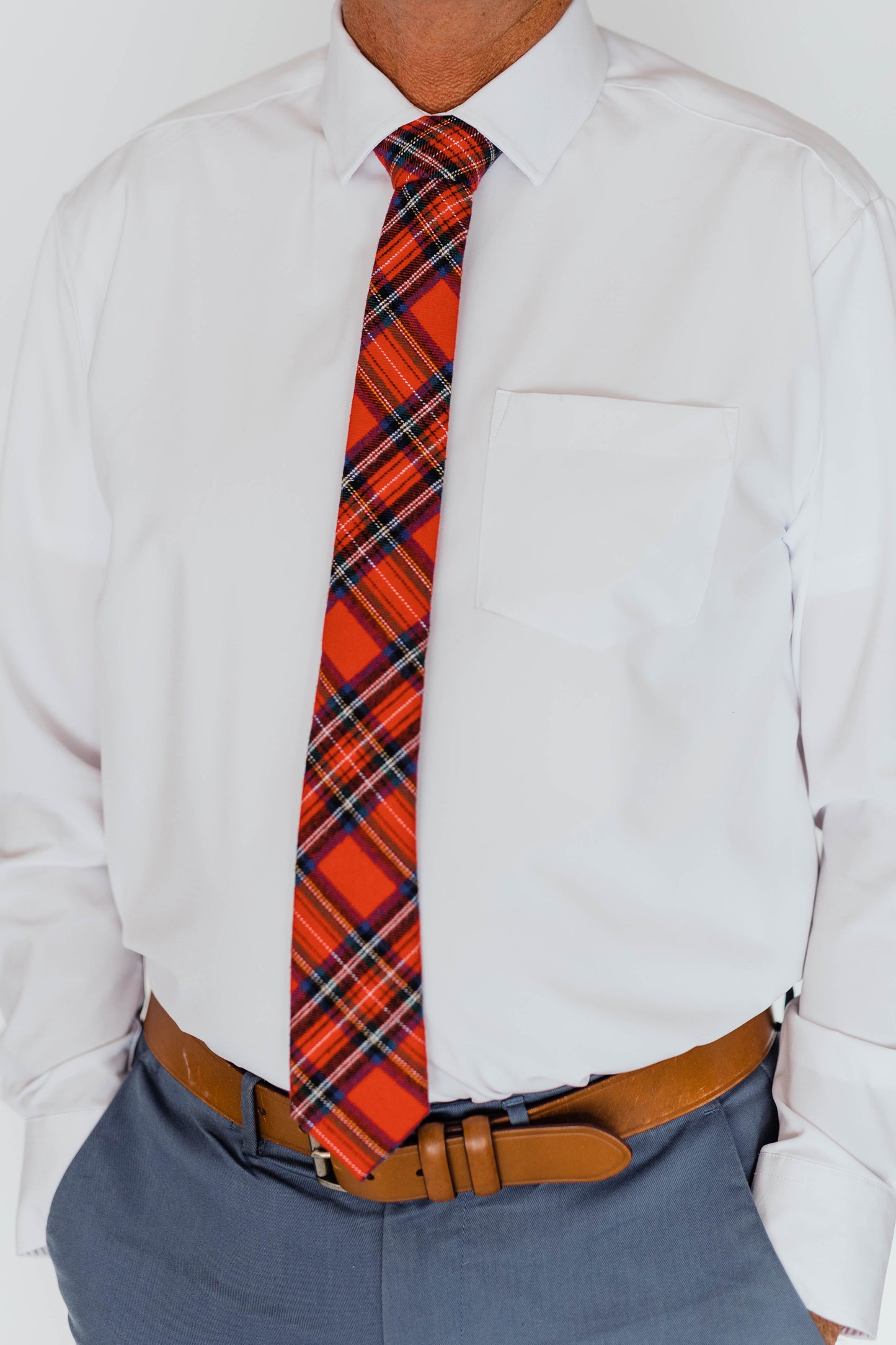 Classic Christmas Plaid Tie
