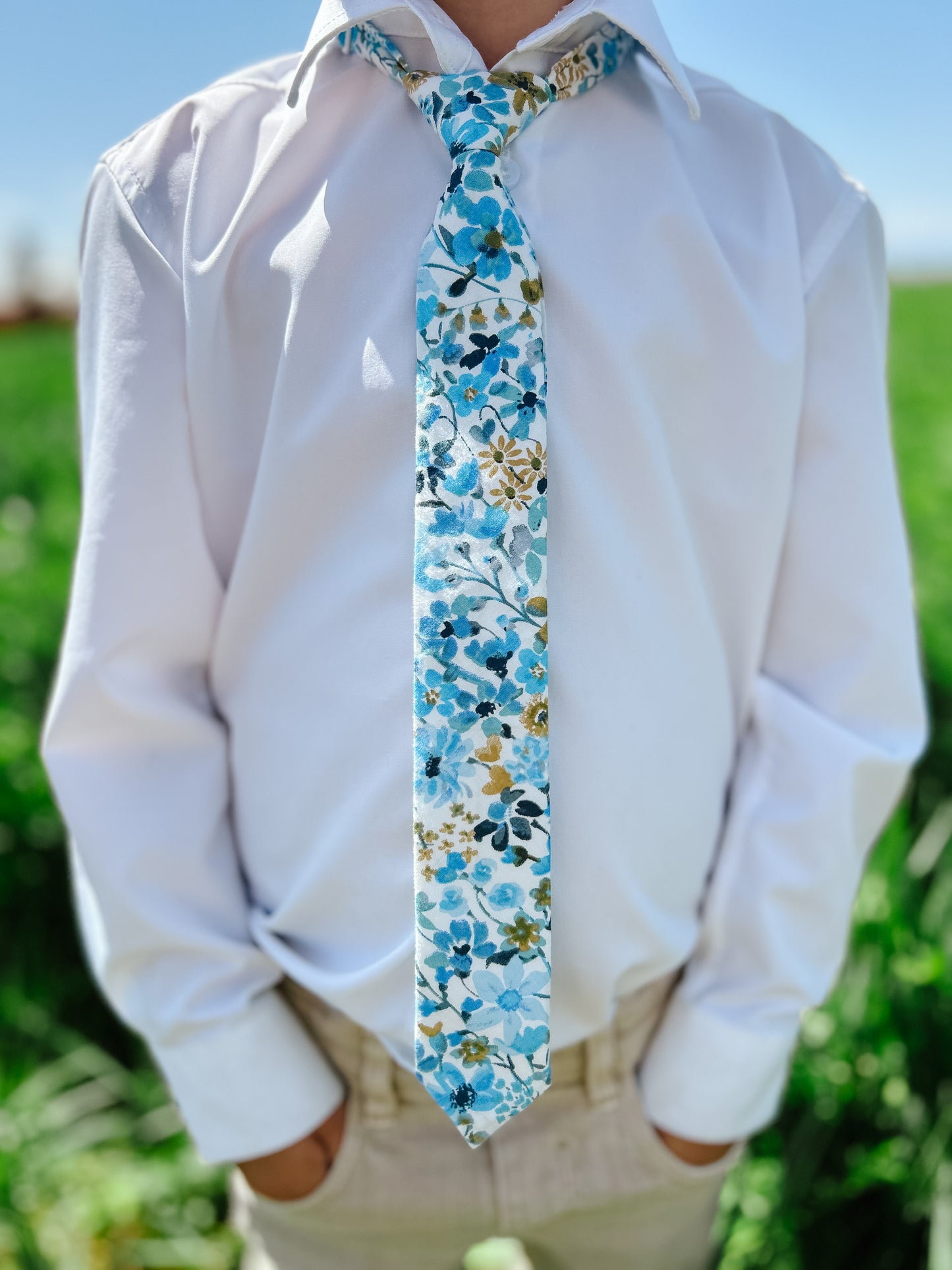 Liam Floral Boys Pre-Tied Tie
