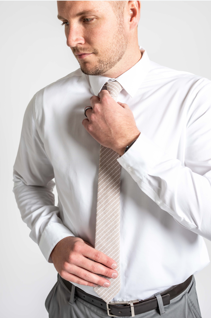 Sandy Stripe Mens Tie