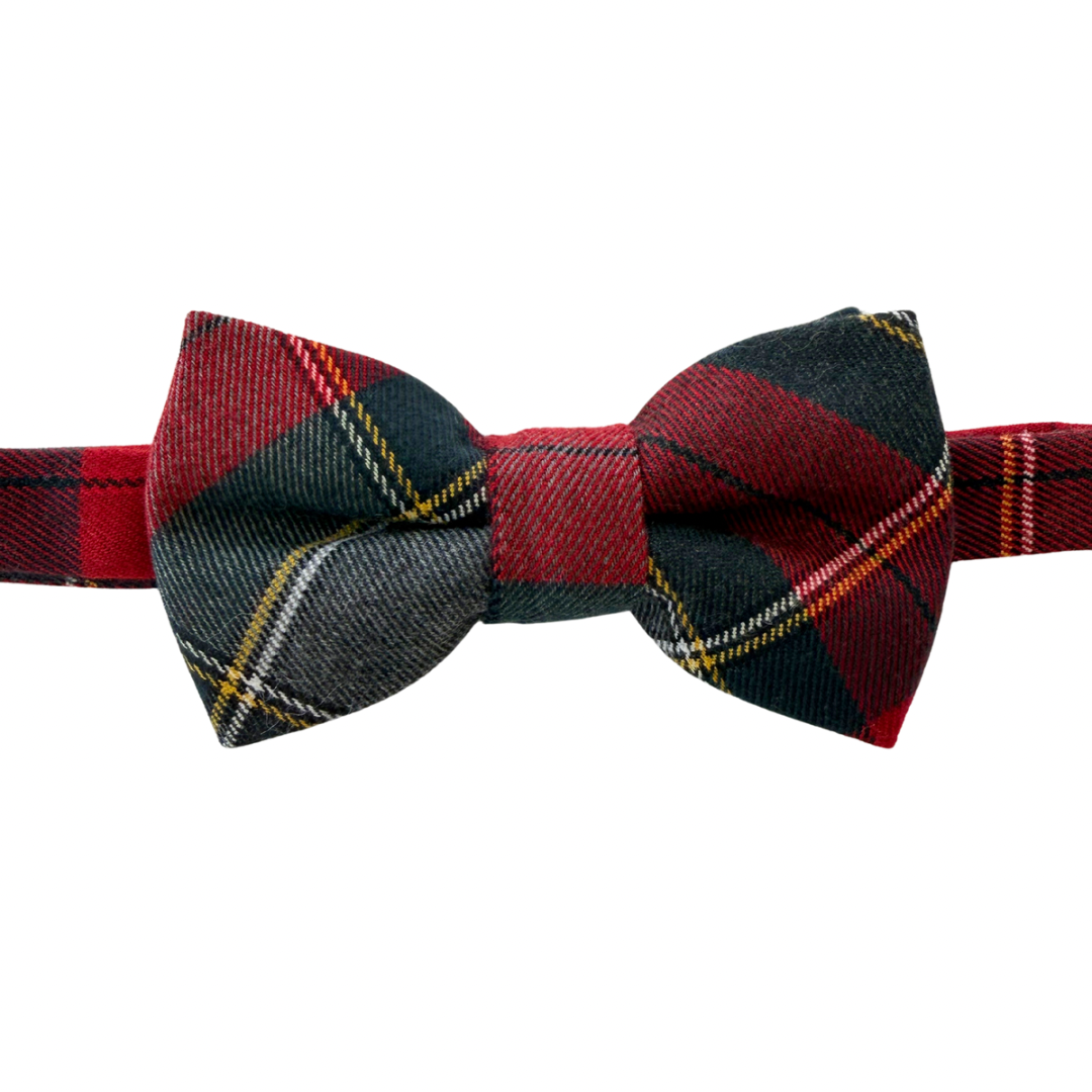 Kevin Plaid Boys Bow Tie