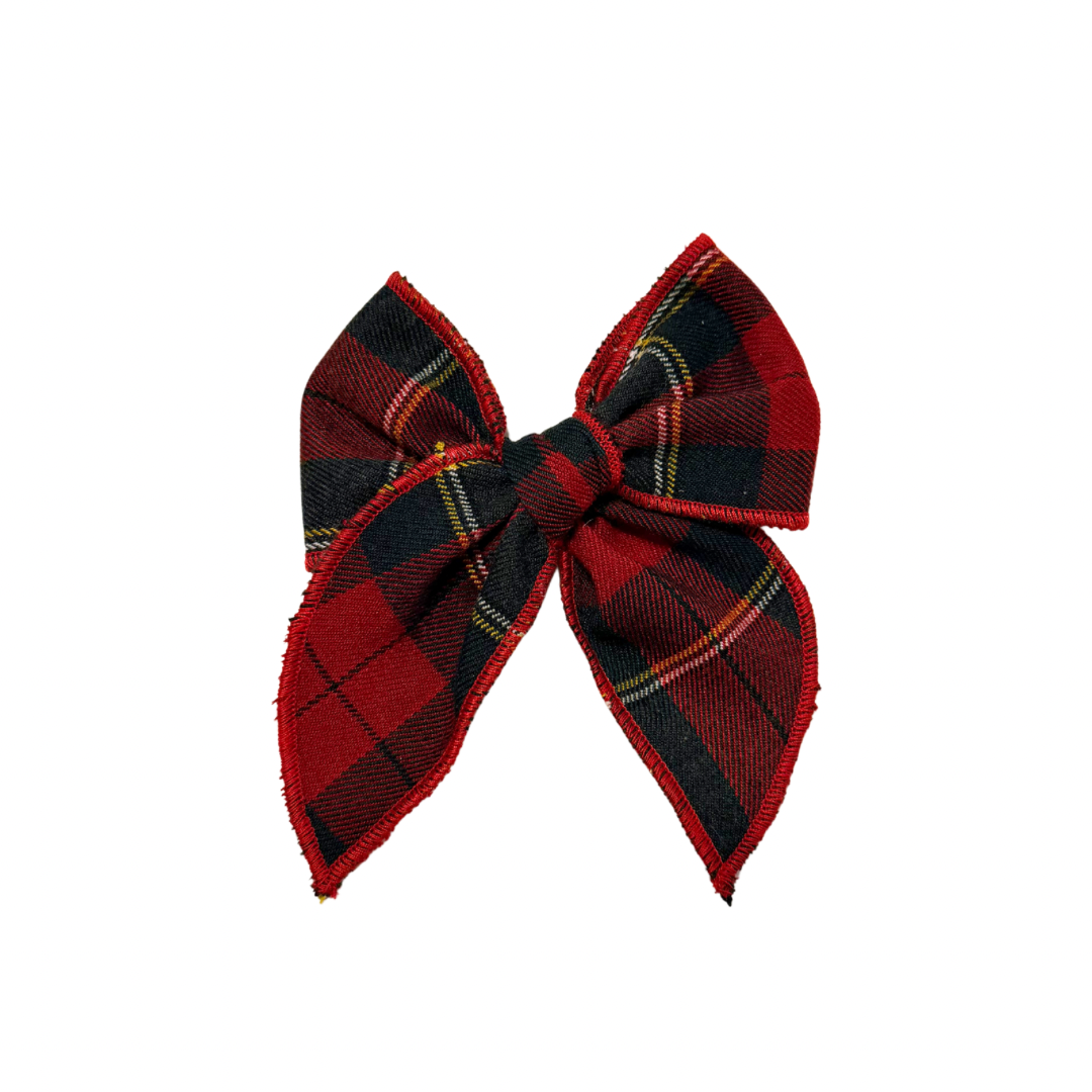 Kevin Plaid Lovely Hair Bow Clip