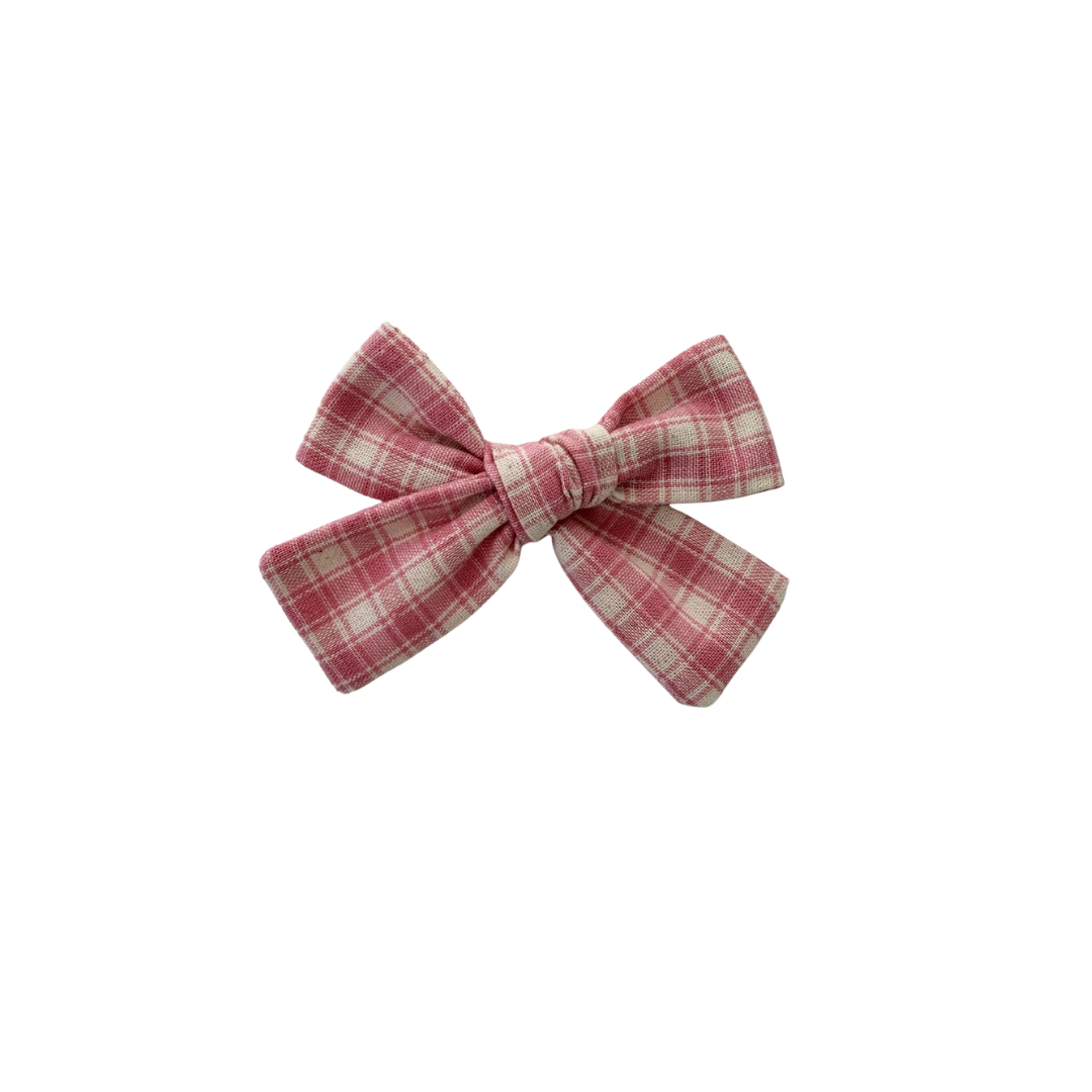 Claire Gingham Petite Hair Bow