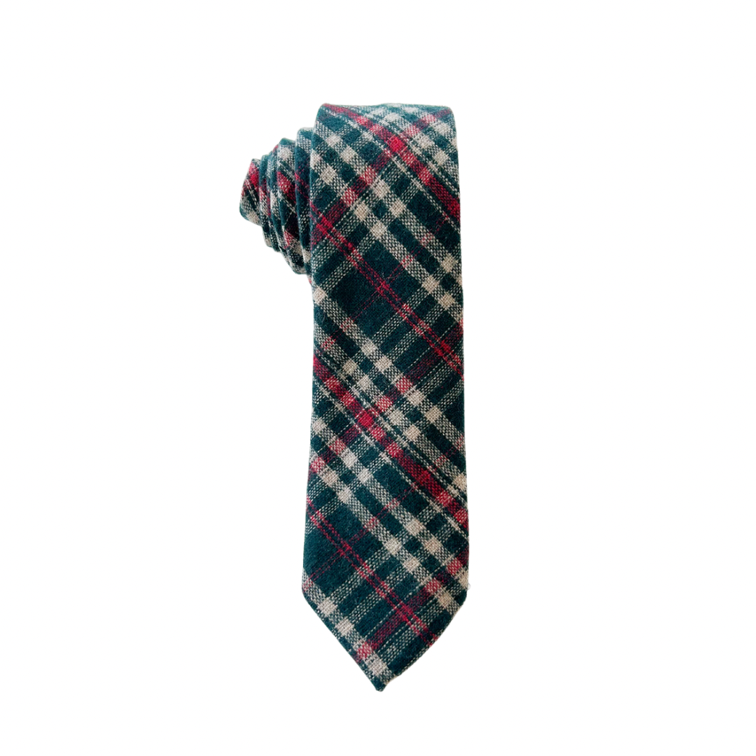 Mistletoe Plaid Tie