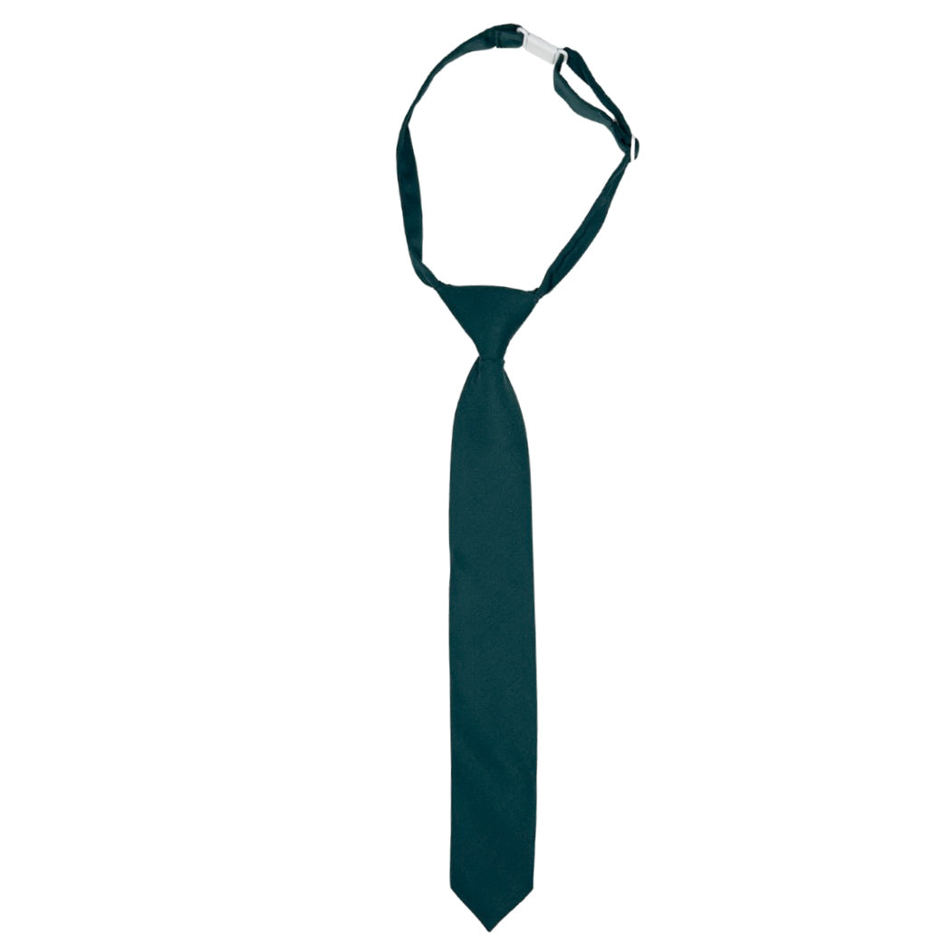Pine Green Boys Pre-tied Tie