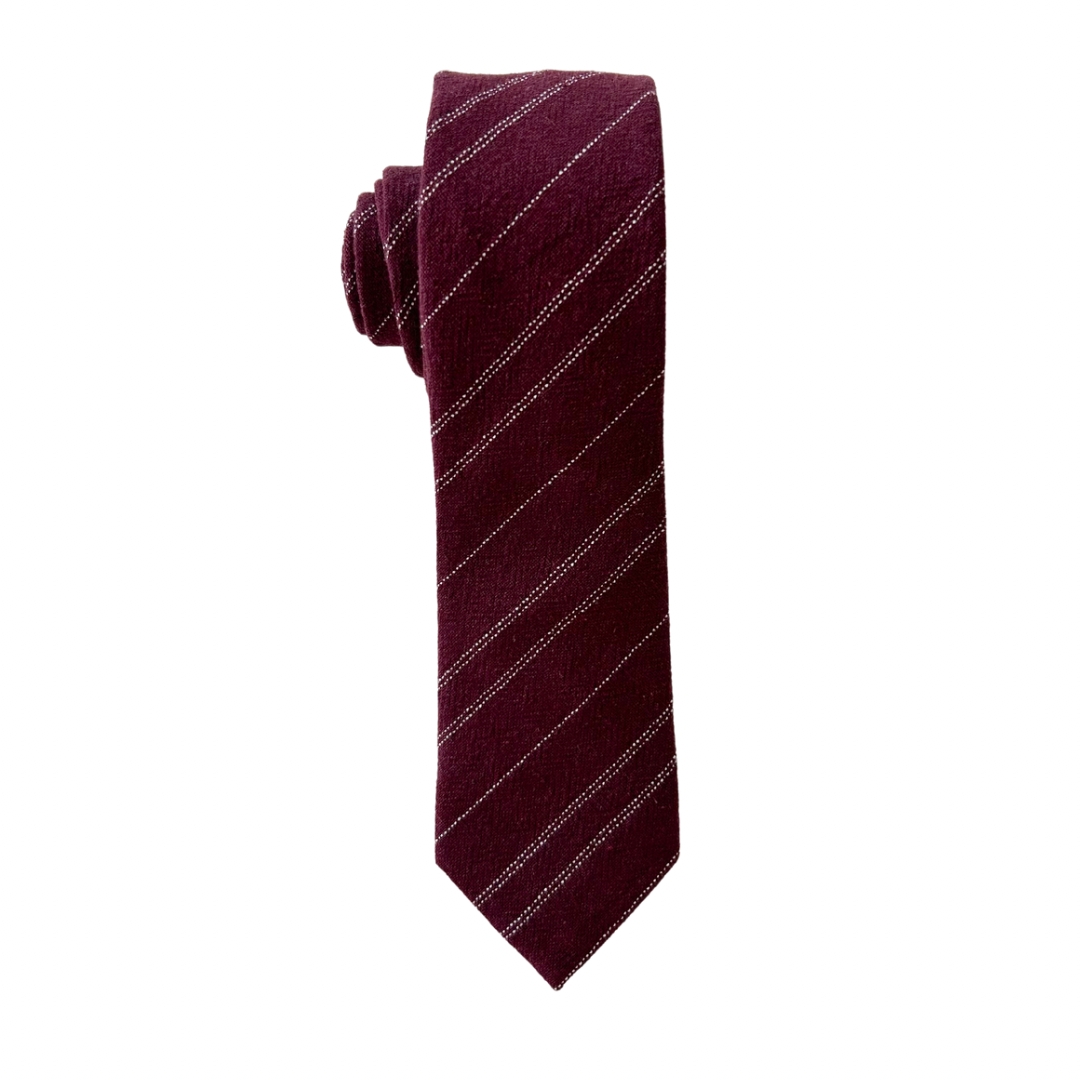 Maroon Stripe Boys Regular Tie – Stets And Styles