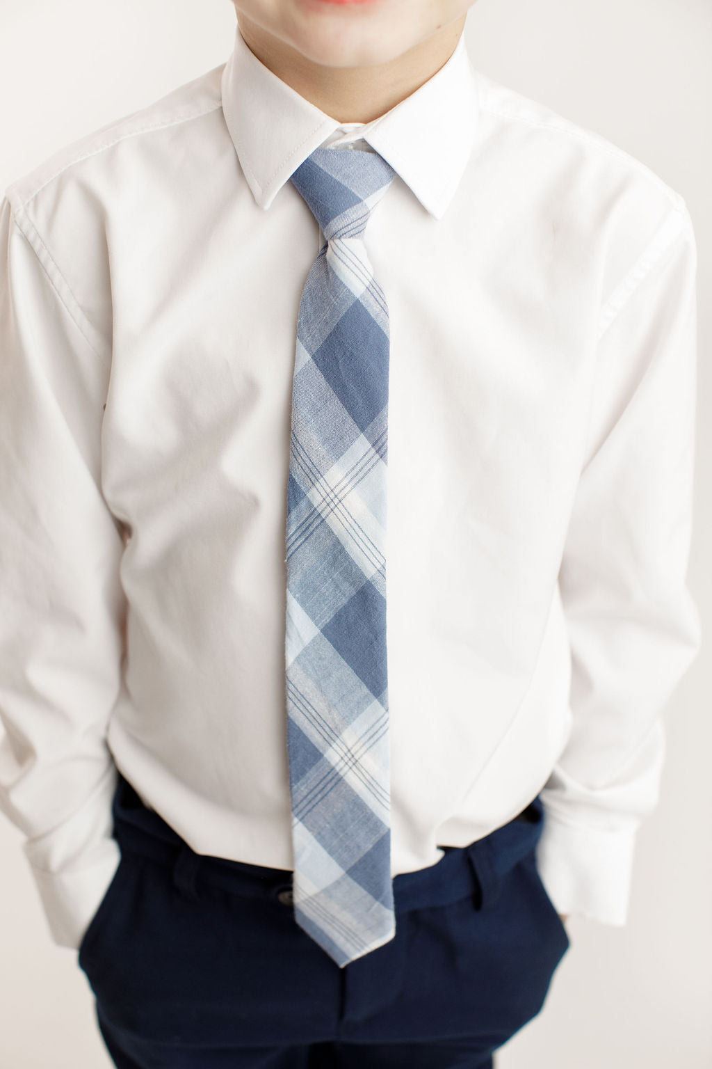 Kannon Plaid Boys Pre-Tied Tie