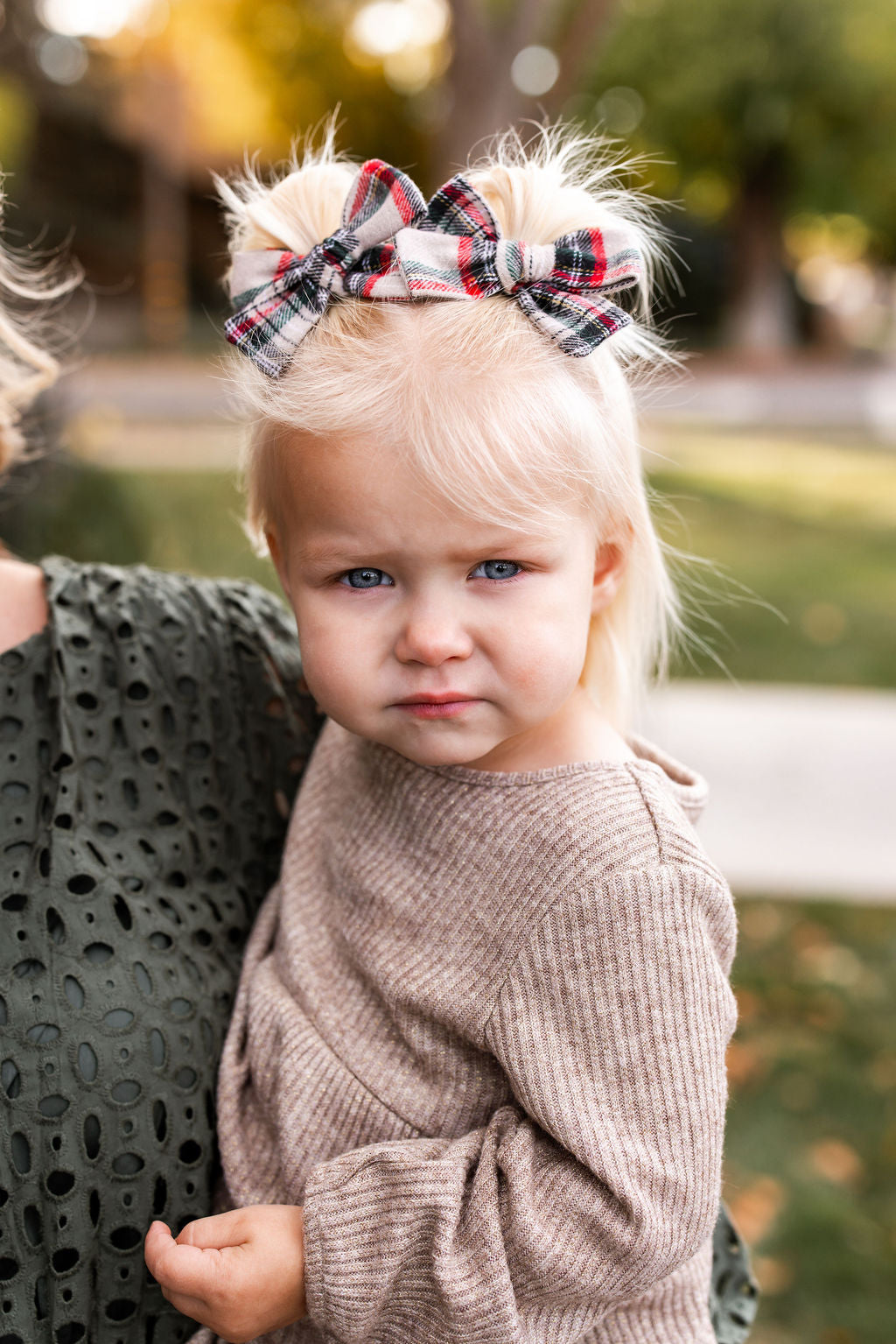 Dasher Plaid Petite Hair Bow