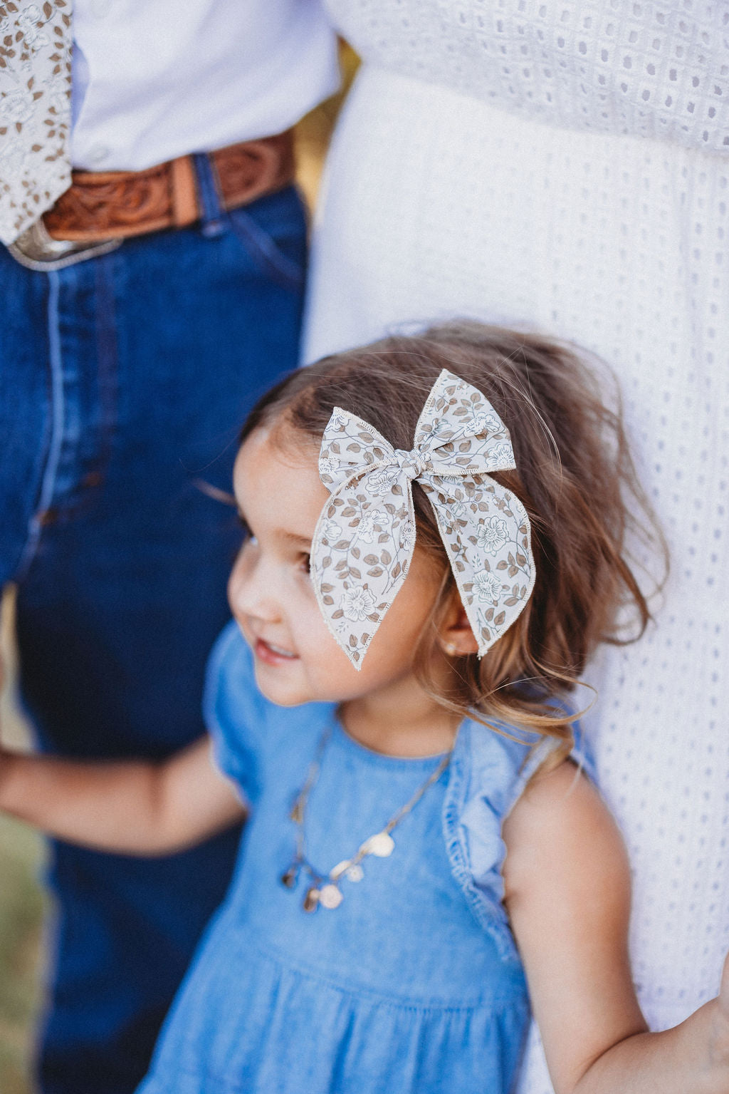 Wren Floral Lovely Hair Bow Clip