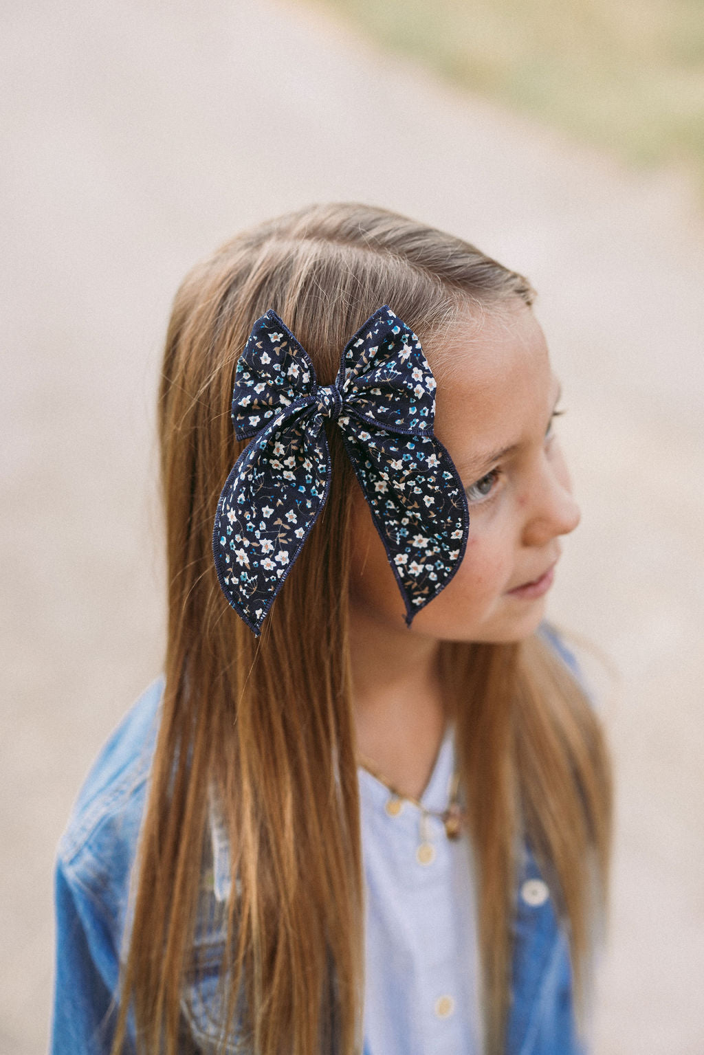 Hayes Floral Lovely Hair Bow Clip