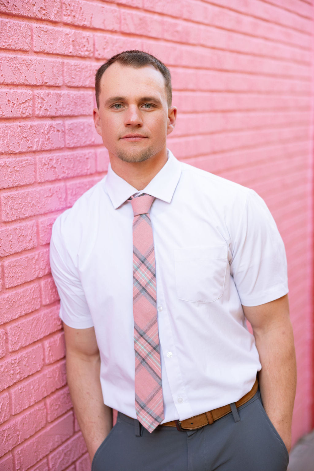 Kolbi Plaid Mens Tie