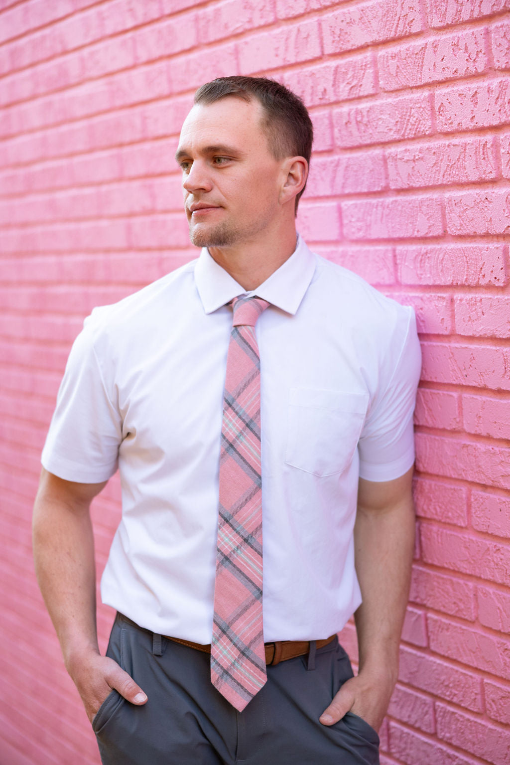 Kolbi Plaid Mens Tie