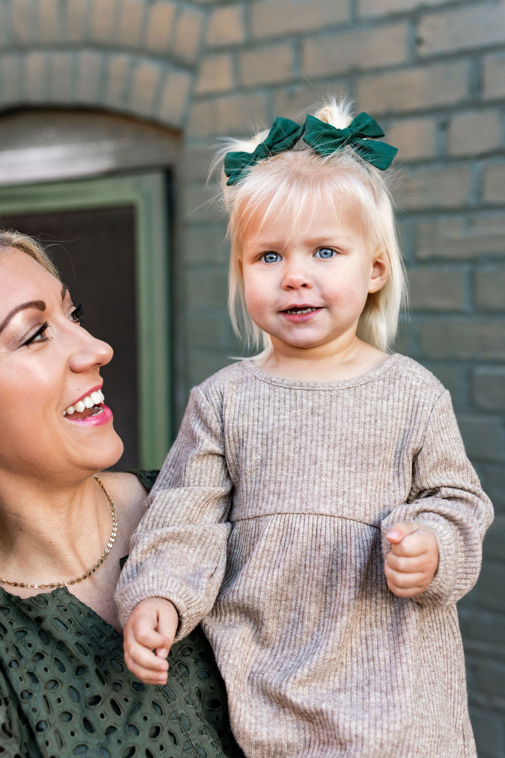 Evergreen Petite Hair Bow