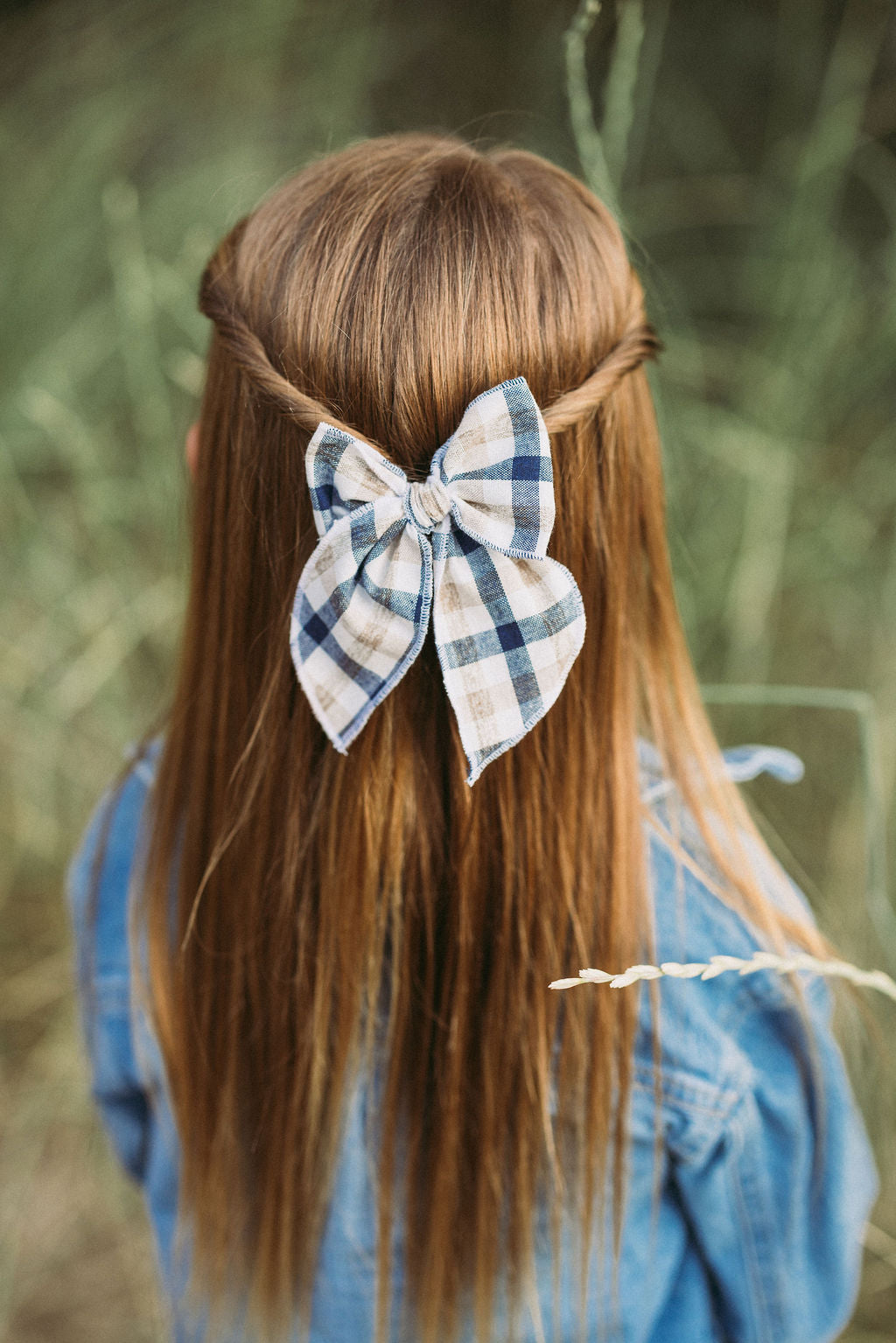 Riggs Plaid Lovely Hair Bow Clip