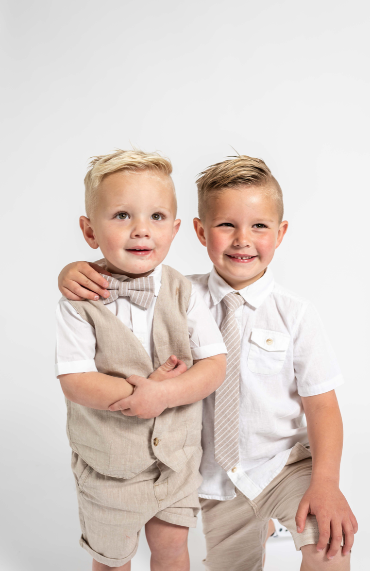 Sandy Stripe Boys Regular Tie