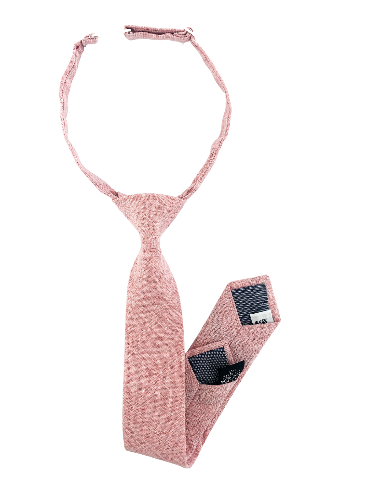 Rose Linen Boys Tie