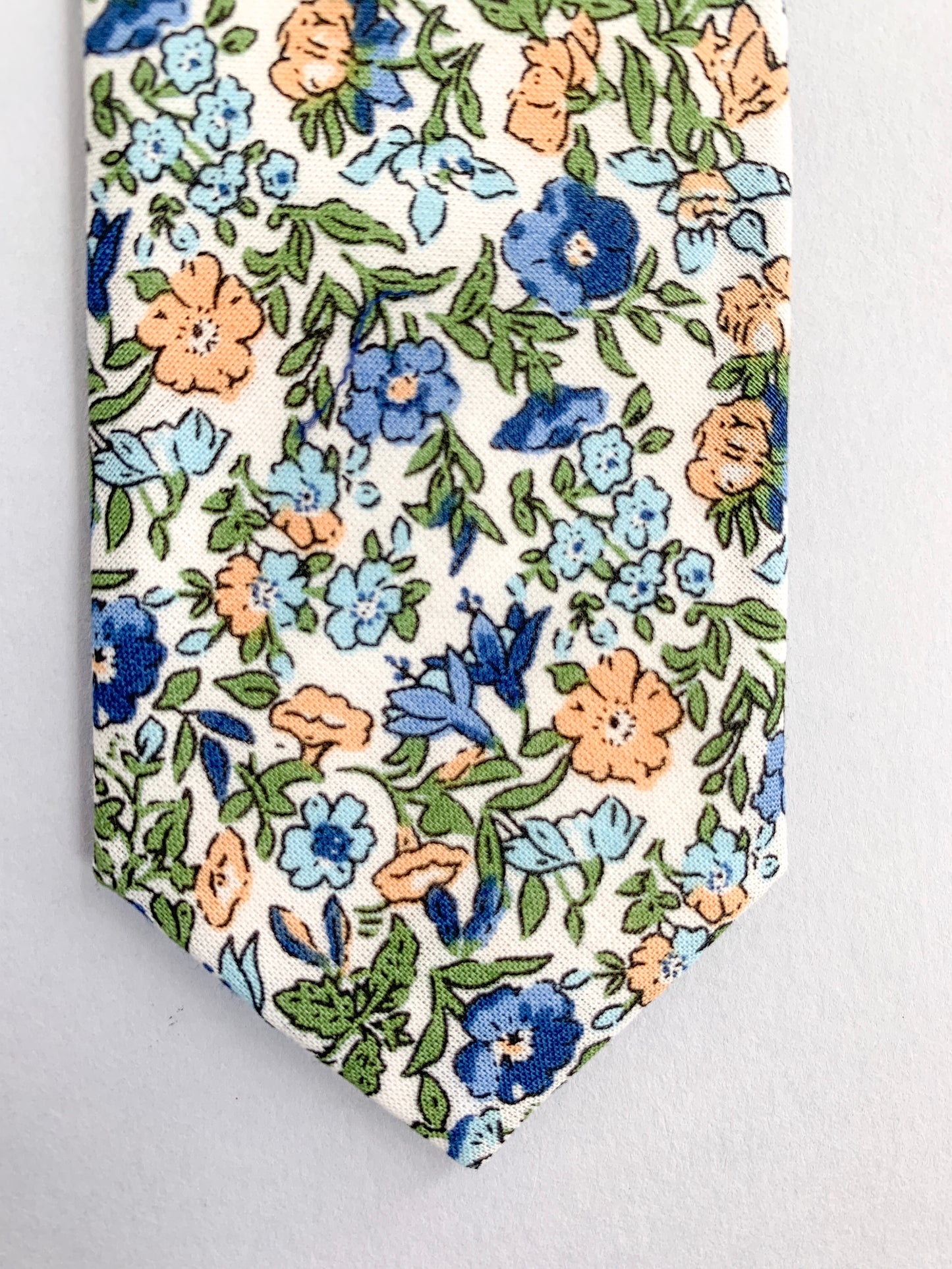 Peachy Floral Boys Pre-Tied Tie