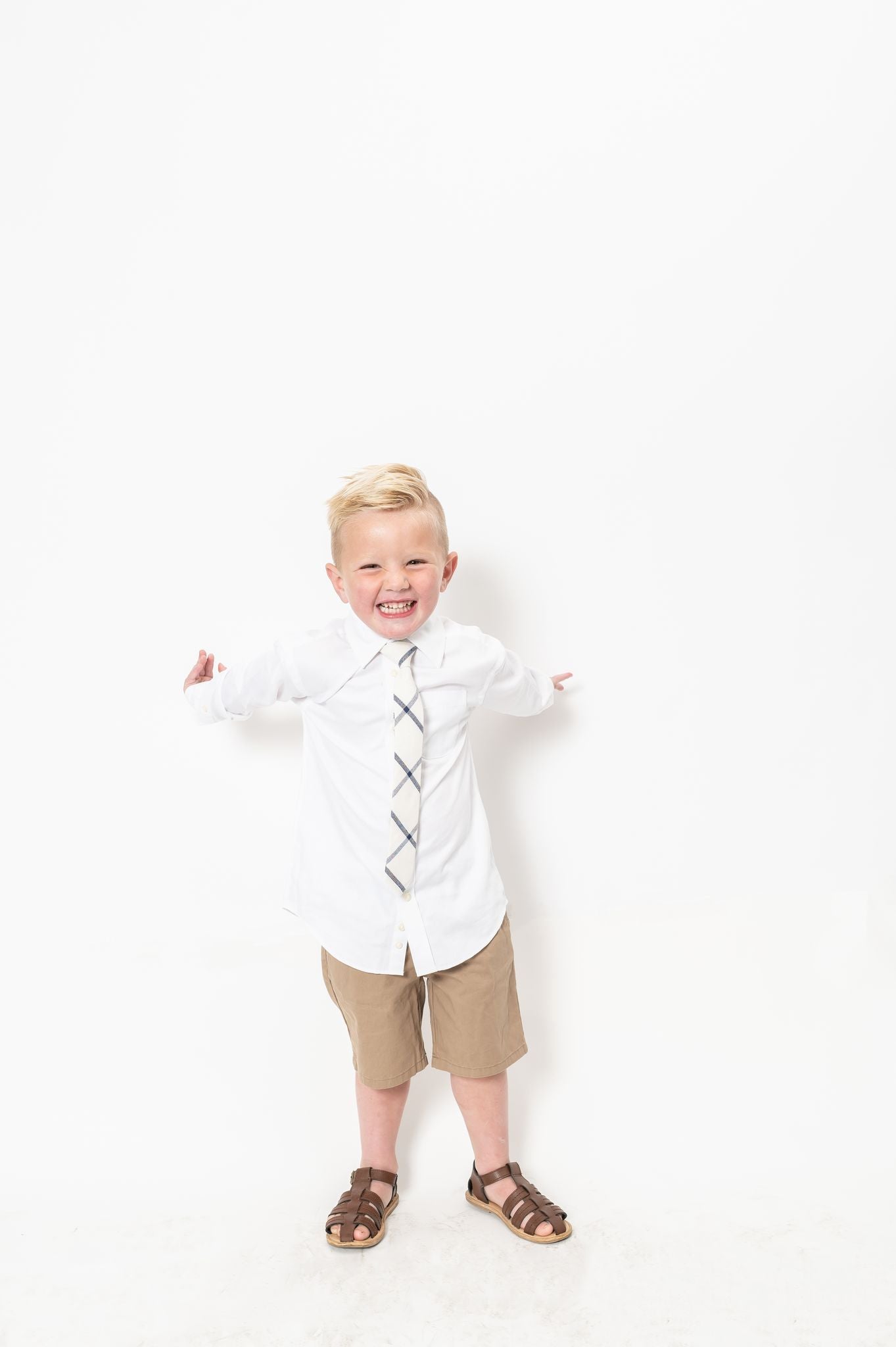 Cascade Plaid Boys Pre-Tied Tie