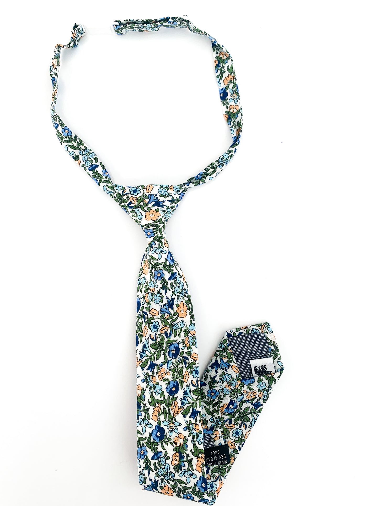 Peachy Floral Boys Pre-Tied Tie