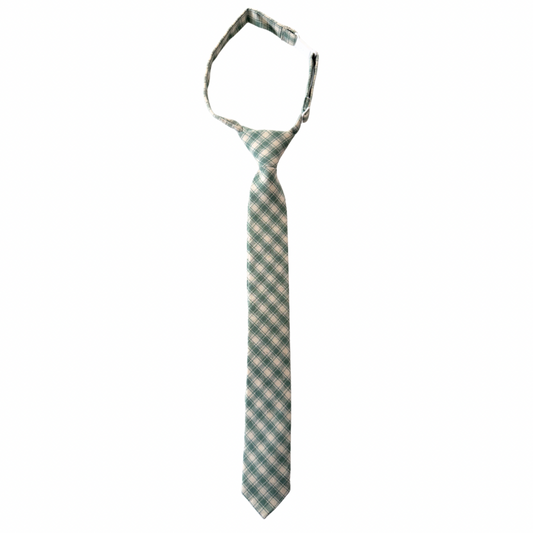 Finn Gingham Boys Pre-Tied Tie