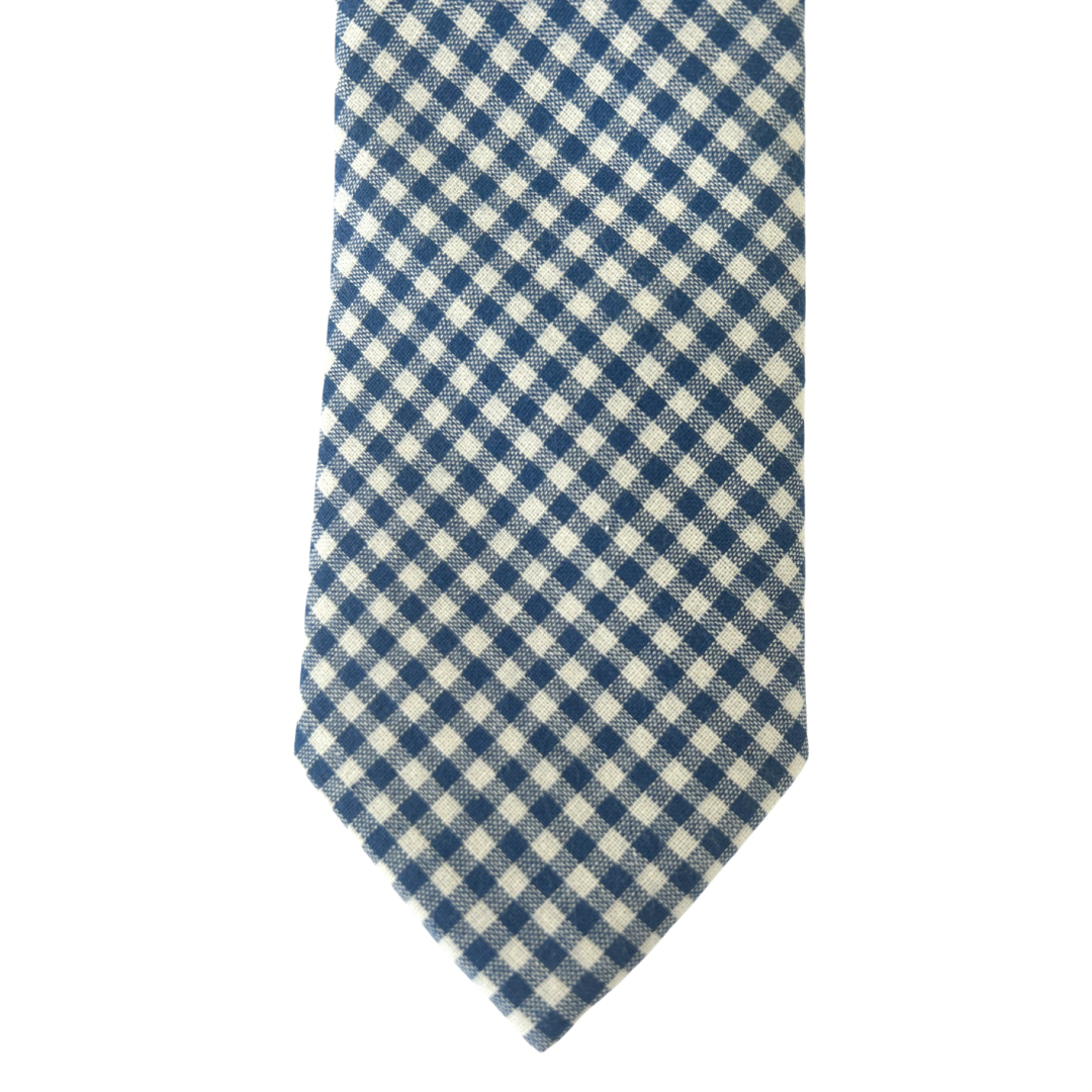 Miles Gingham Boys Regular Tie