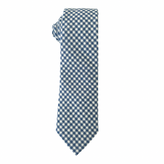 Miles Gingham Boys Regular Tie