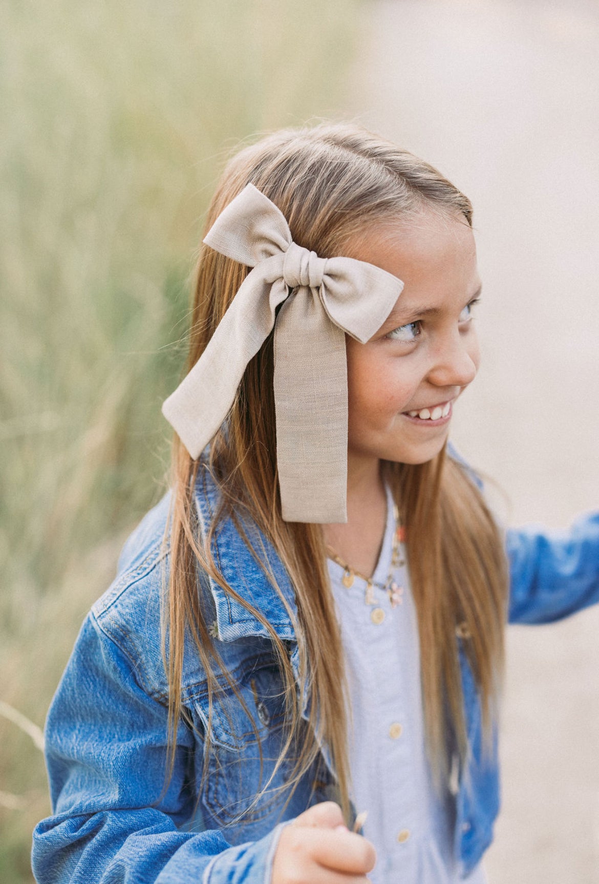 Canyon Long Tail Hair Bow Clip