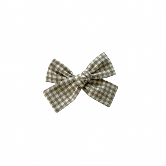 Jack Green Gingham Petite Hair Bow