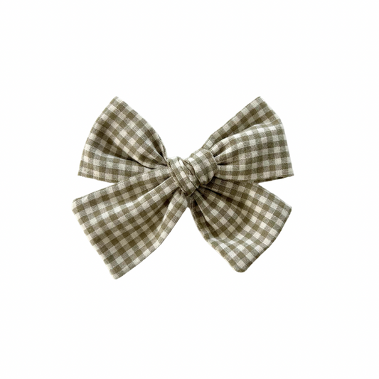 Jack Green Gingham Midi Hair Bow