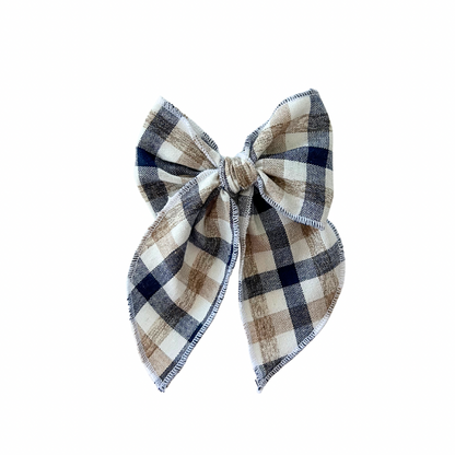 Riggs Plaid Lovely Hair Bow Clip