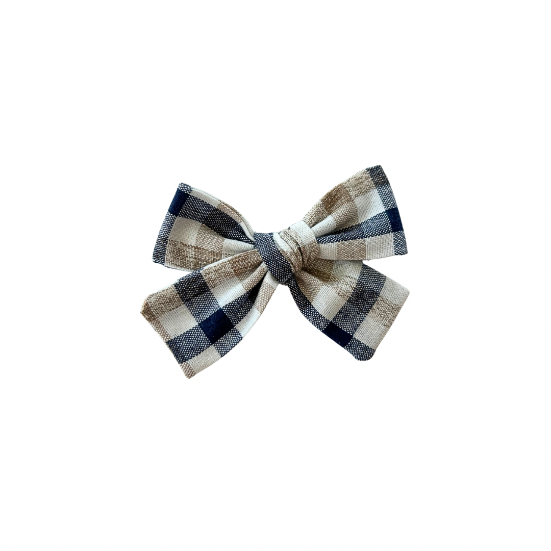 Riggs Plaid Petite Hair Bow