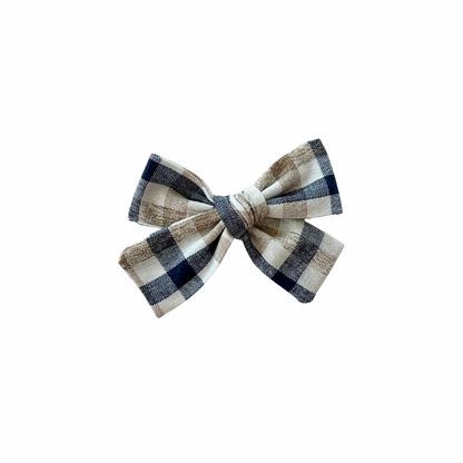 Riggs Plaid Petite Hair Bow