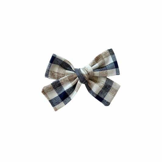 Riggs Plaid Petite Hair Bow
