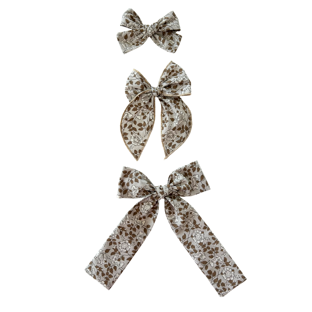 Wren Floral Petite Hair Bow