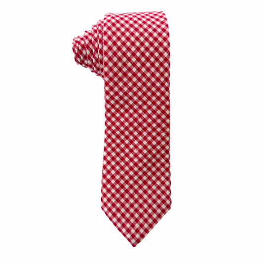 Ralphie Red Gingham Mens Tie