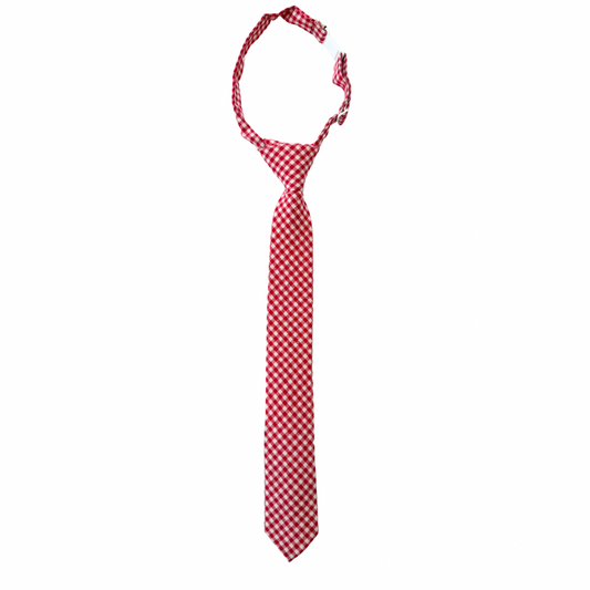 Ralphie Red Gingham Boys Pre-Tied Tie