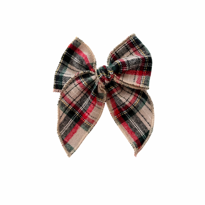 Dasher Plaid Lovely Hair Bow Clip