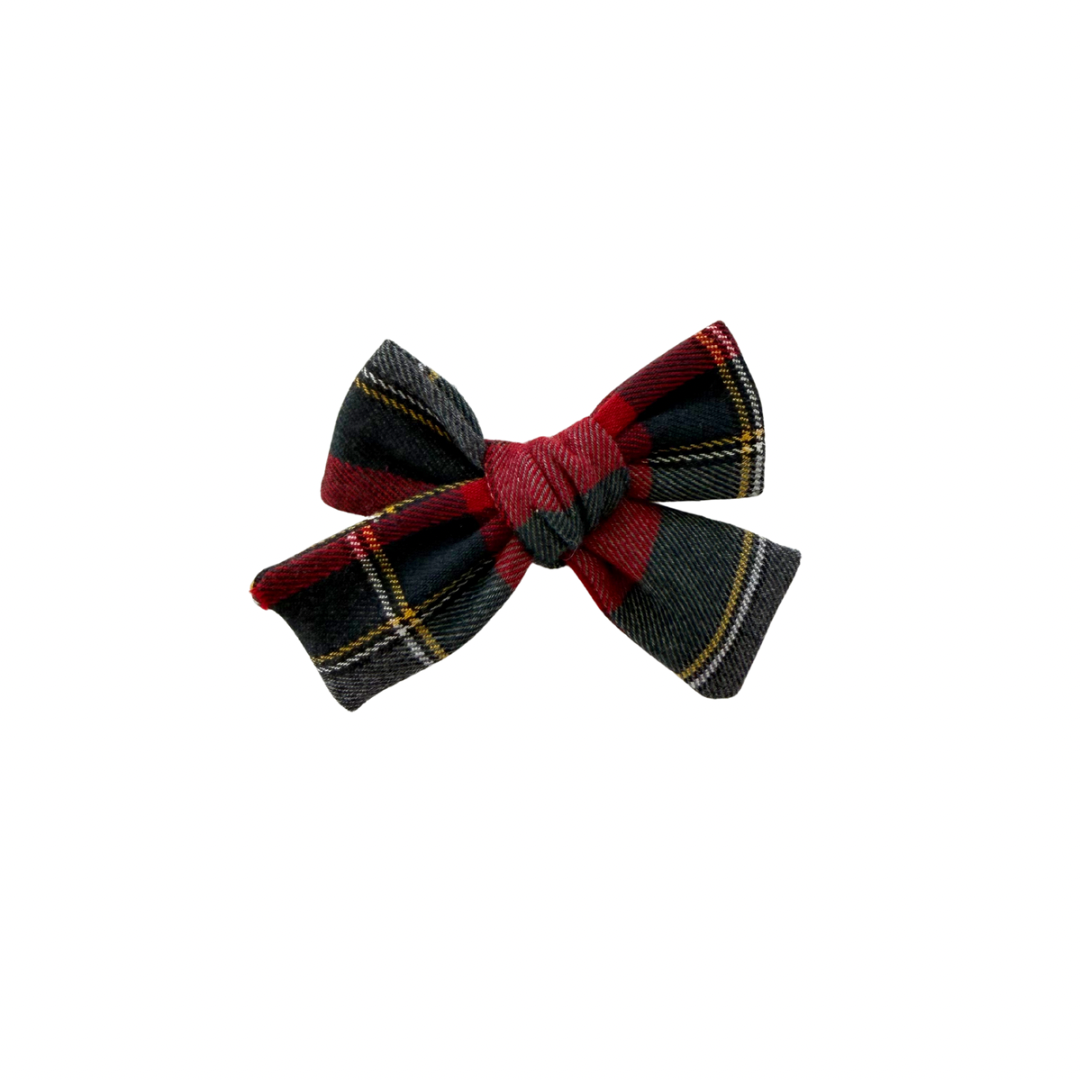 Kevin Plaid Petite Hair Bow