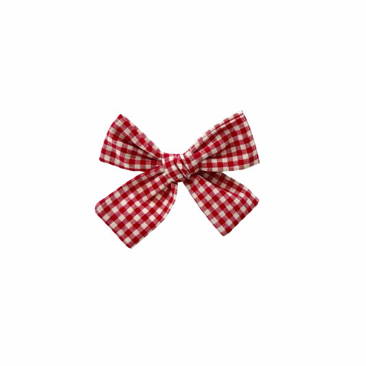 Ralphie Red Gingham Petite Hair Bow