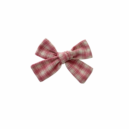 Claire Gingham Petite Hair Bow