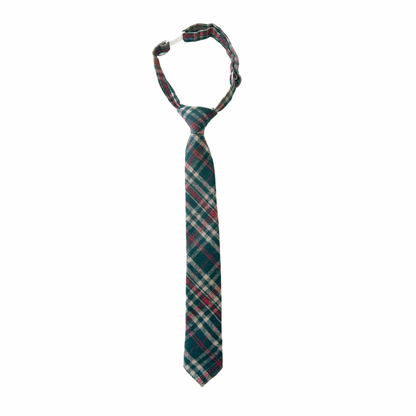 Mistletoe Plaid Pre-tied Boys Tie