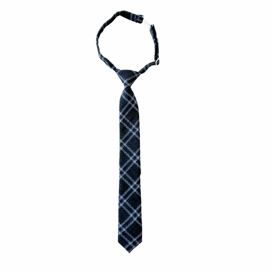 Weston Blue Plaid Boys Pre-Tied Tie