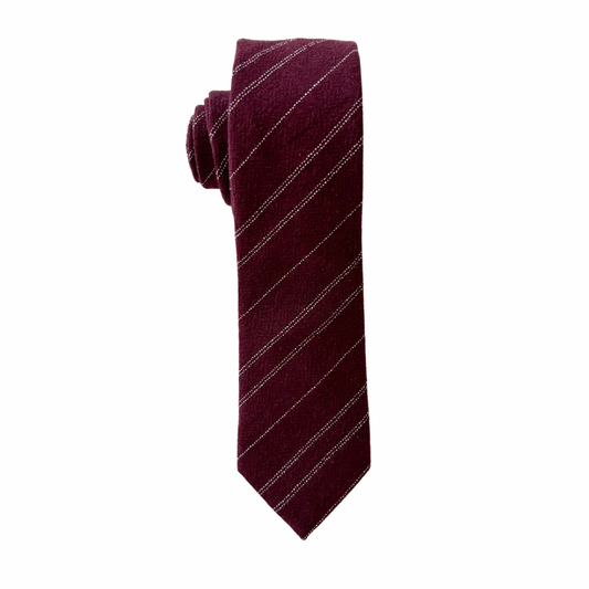 Maroon Stripe Tie