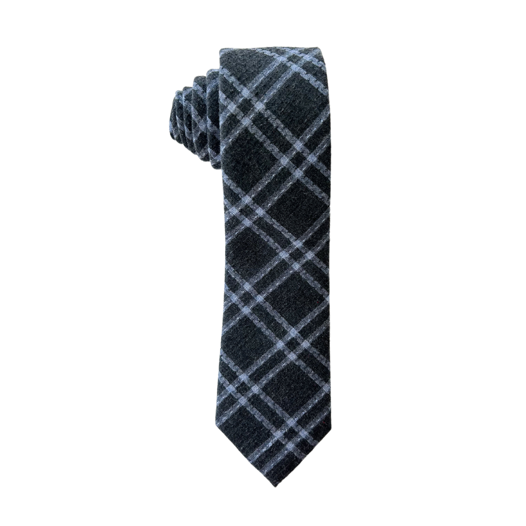 Weston Blue Plaid Boys Regular Tie
