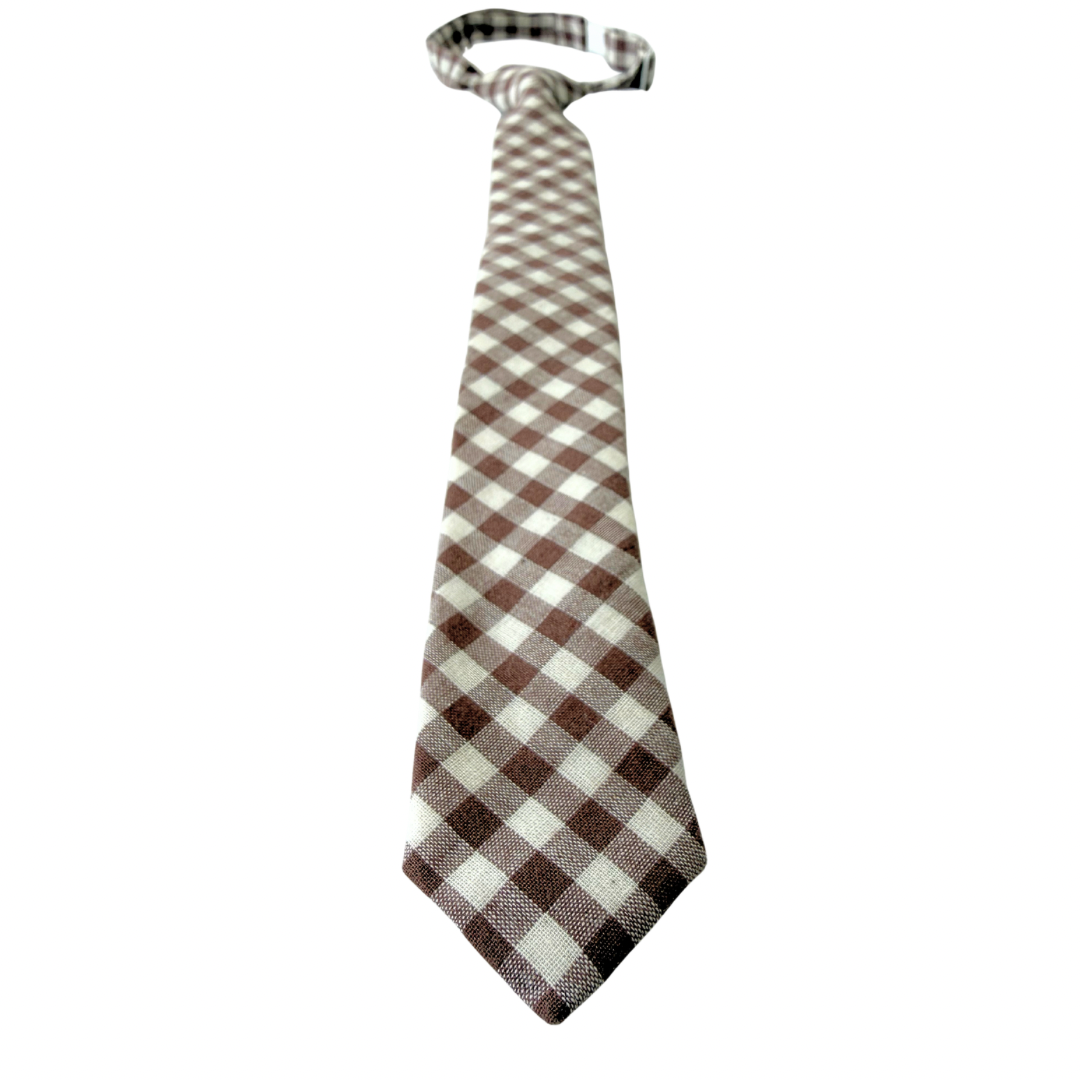 Griffin Gingham Boys Pre-Tied Tie