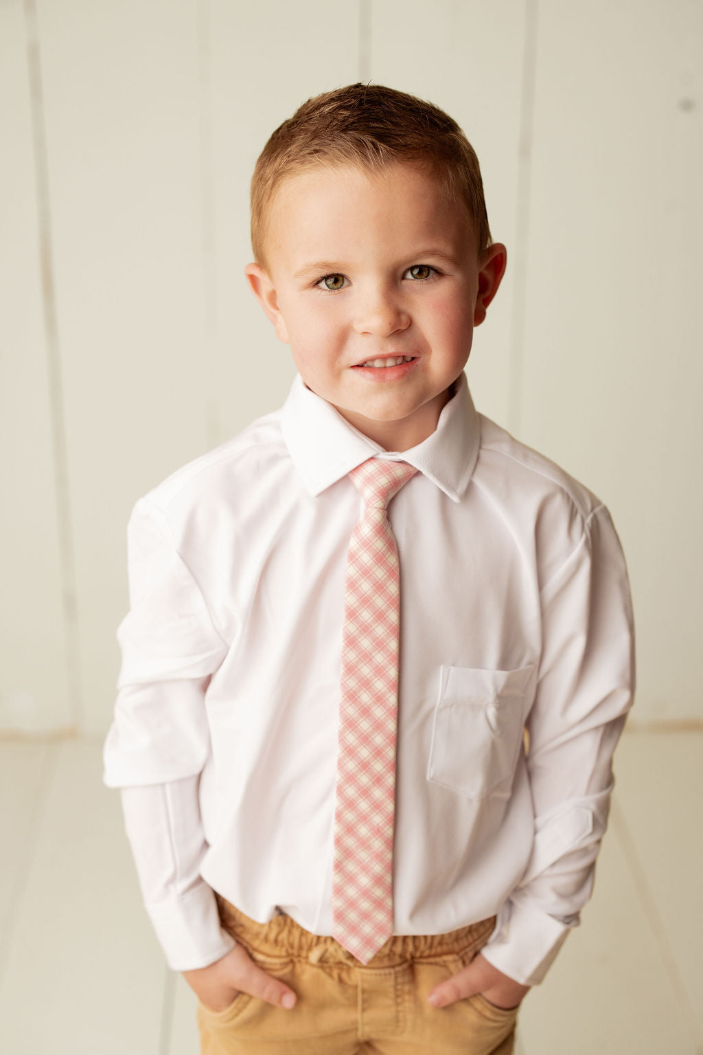 Claire Gingham Boys Pre-Tied Tie