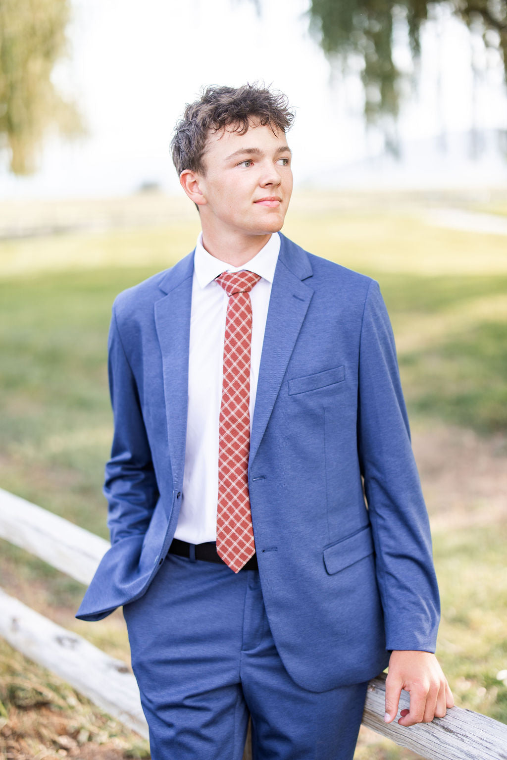 Waylon Plaid Mens Tie
