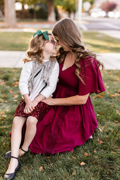 Evergreen Lovely Hair Bow Clip