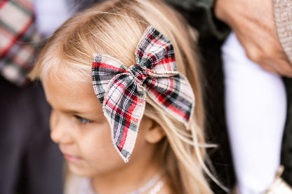 Dasher Plaid Lovely Hair Bow Clip