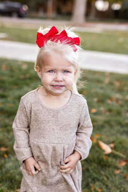 Nicholas Red Petite Hair Bow