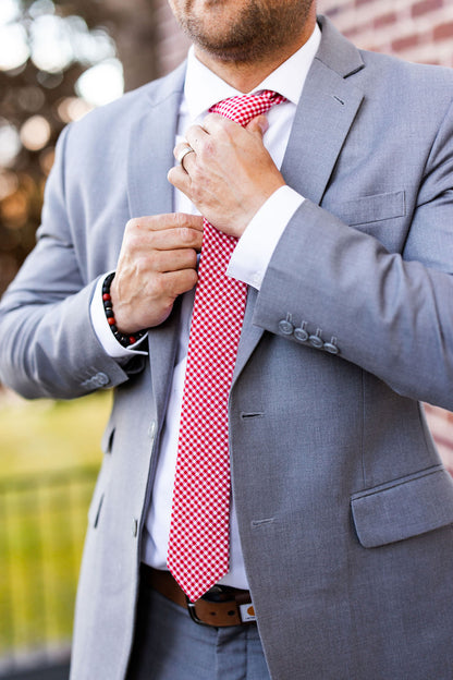 Ralphie Red Gingham Mens Tie